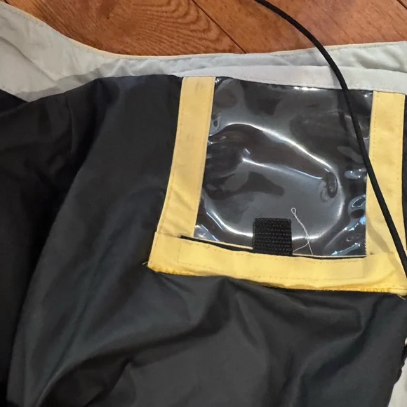 Vintage Precision Mountaineering Ski Jacket Yellow Colorblock Snowboard Small - Picture 4 of 9